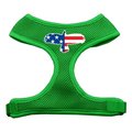 Unconditional Love Eagle Flag Screen Print Soft Mesh Harness Emerald Green Small UN760985